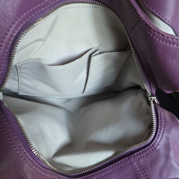 NWOT COACH F17092 Madison Lynn Pleated Soho Carryall Tote Vibrant Purple - Picture 14 of 17